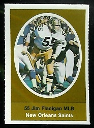 1972 Sunoco Stamps      402     Jim Flanigan LB